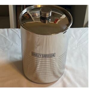 Harley‑Davidson Couzon France Stainless Wine Champagne Chiller Ice Bucket 9"